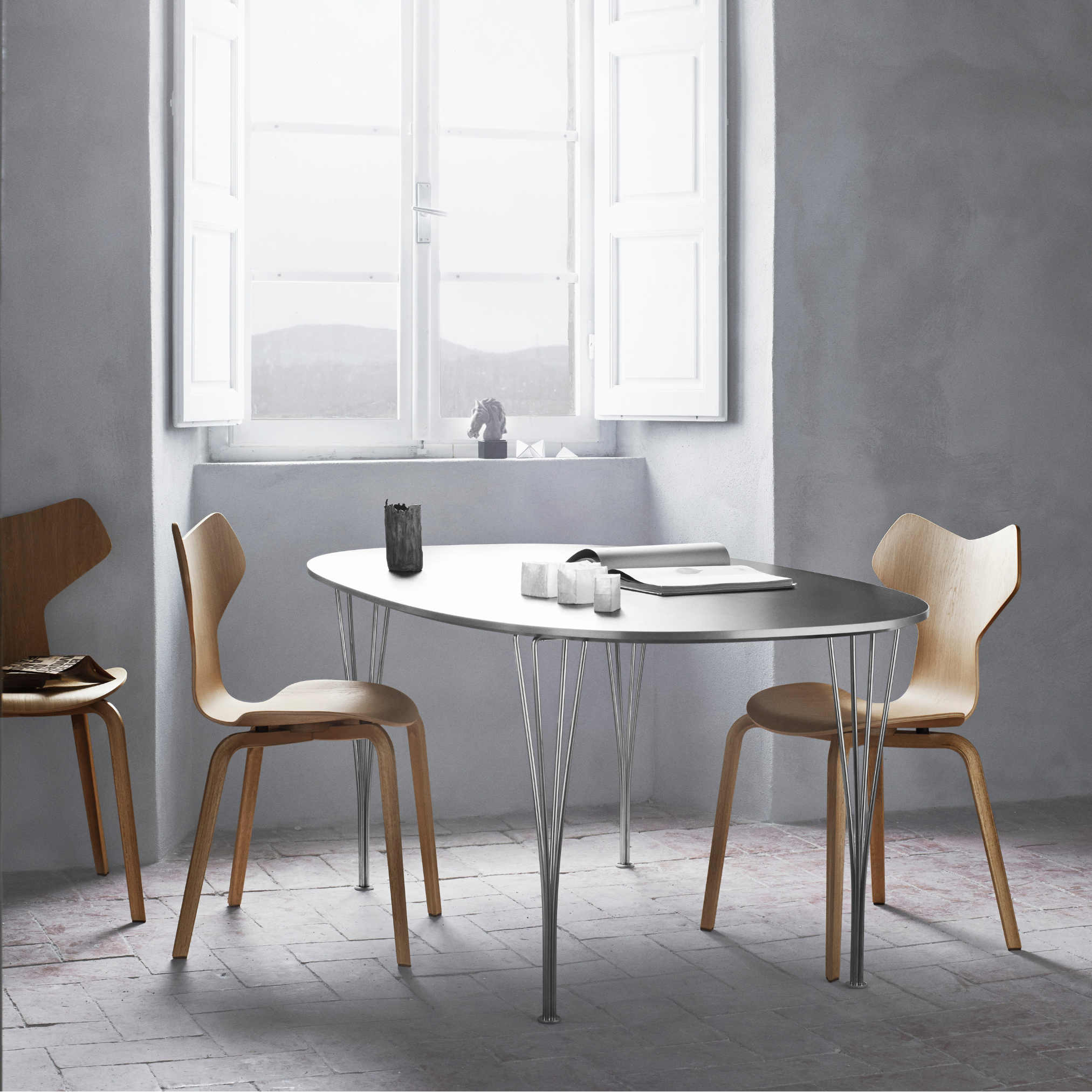Grand Prix Chair Clear Lacquered Veneer
